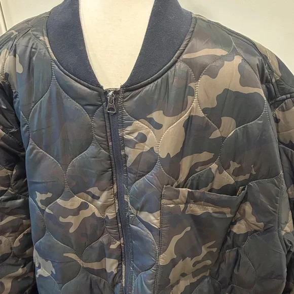 NWT Mutual Weave Camouflage Quilted Coat - Picture 3 of 11